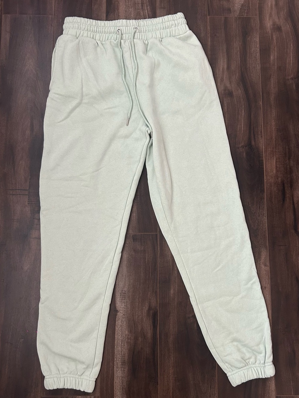 Mint green Jogger Sweatpants with Drawstring Waist